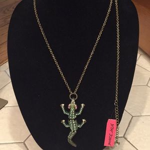 Betsey Johnson alligator pendant